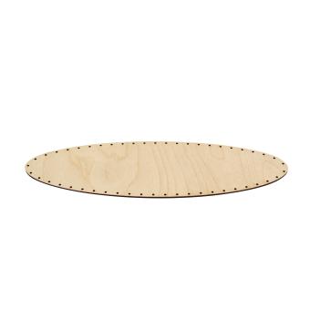 Korbflechtboden Sperrholz 3,0 mm, oval 40 x 12 cm 